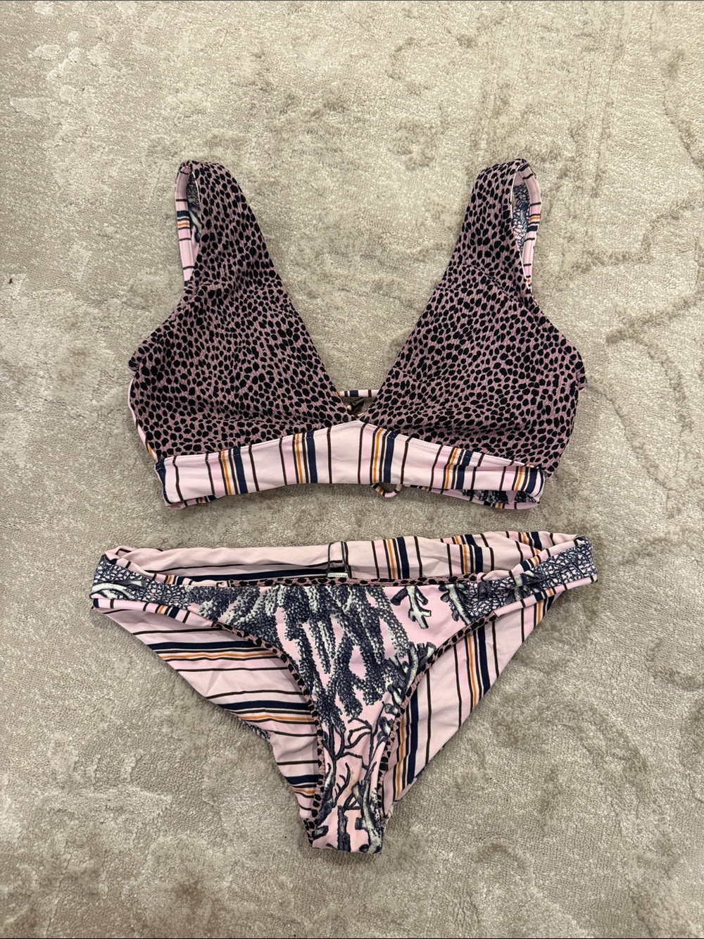 Maaji Pink Patterned Two-Piece Bikini Set